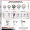 Service Caster 4 Inch Gray Polyurethane Swivel 10mm Threaded Stem Caster Set with Brake SCC SCC-TS20S414-PPUB-TLB-M1015-4 - alternate 5